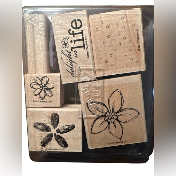 Stampin' Up! Four Retired Rubber Stamp Set All New - Picture 10 of 11